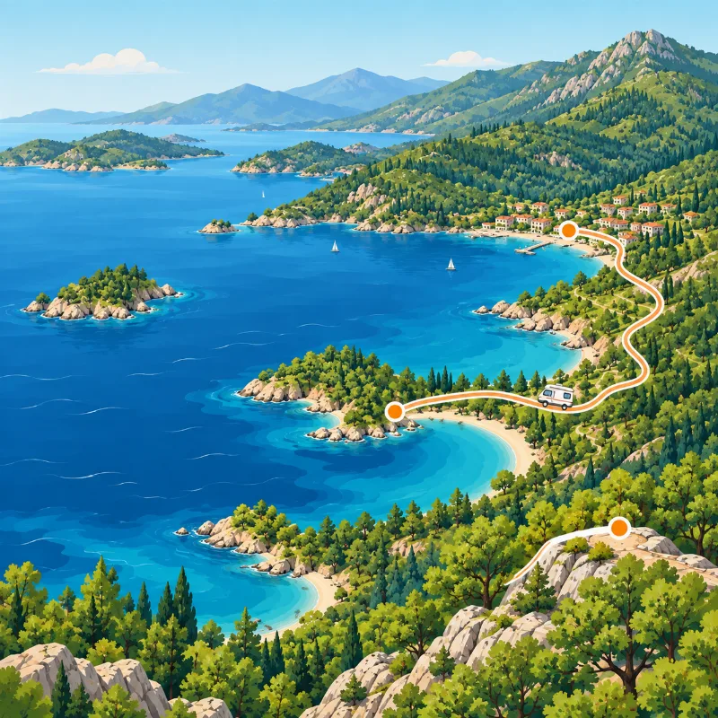 Akyaka – Gökova Koyları Karavan Rotası